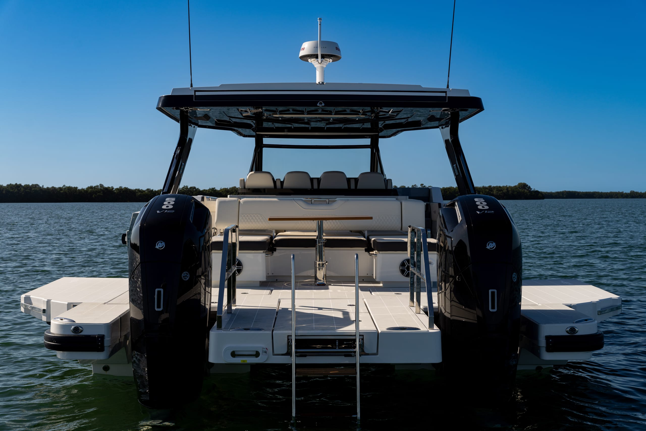 Synergy - Aquila 45 Sport Power Catamaran Exterior Back Synergy - Aquila 45 Sport Power Catamaran Exterior Back
