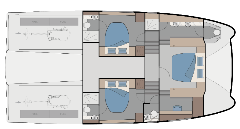 Optional 3 Cabin / 4 Head