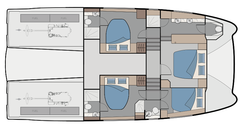 Optional 4 Cabin / 4 Head