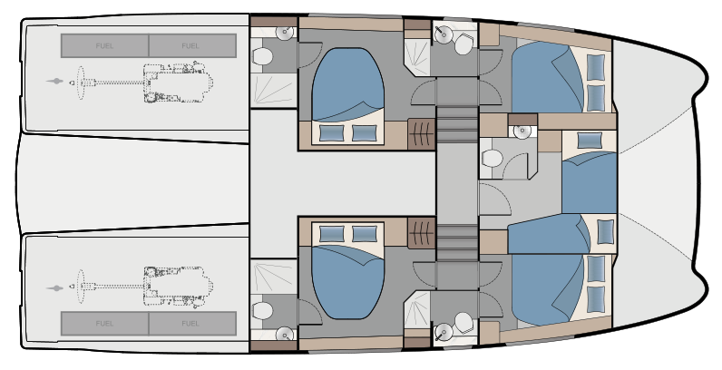 Optional 5 Cabin / 5 Head