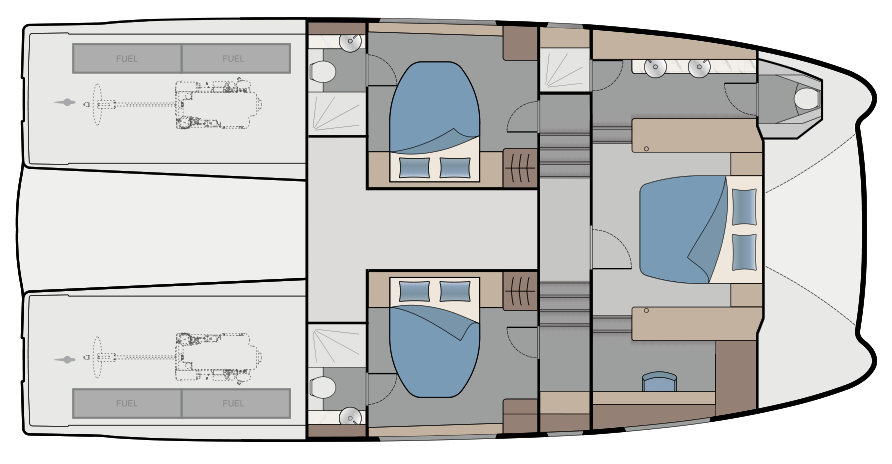 Standard 3 Cabin / 3 Head