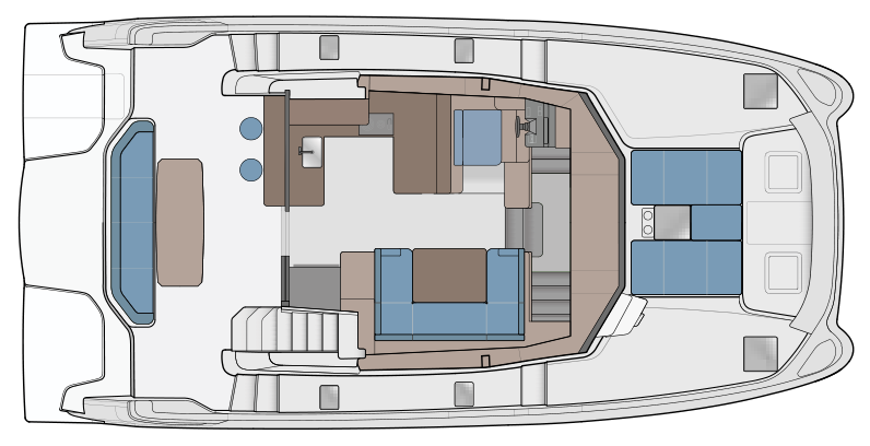 Optional Main Deck w/ Interior Helm