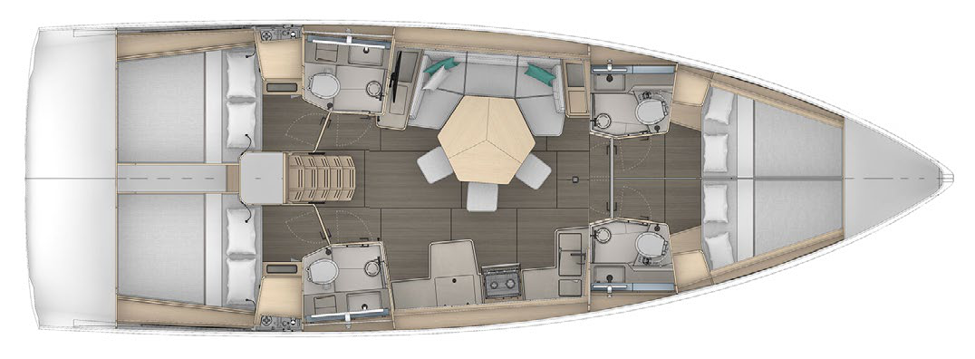 Synergy - dufour-44-ga-4cab-long-galley